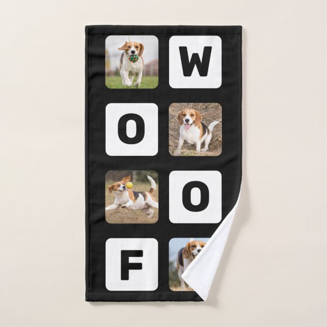 Le chien de garde de Woof Personnalisé (Serviette à main)