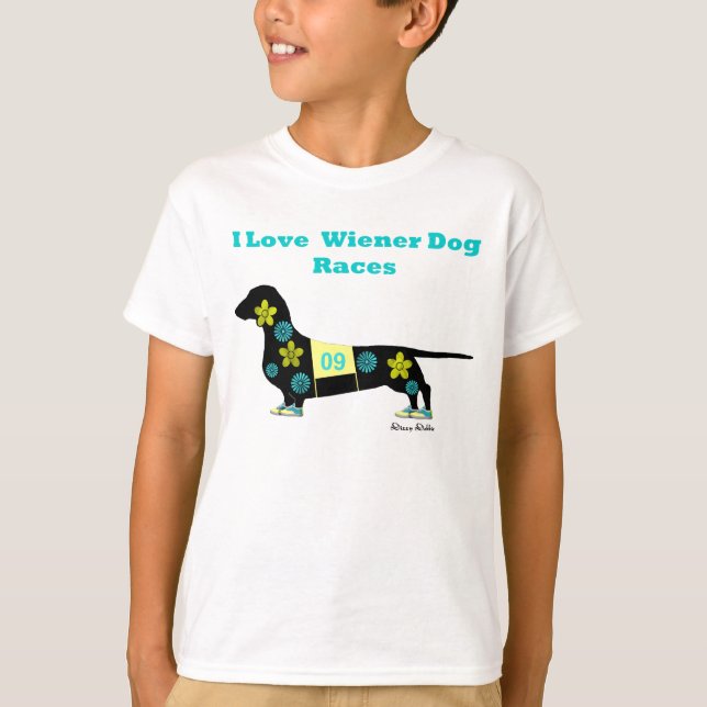 Le chien de saucisse emballe le T-shirt (Devant)