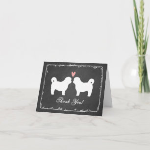 Le chien de Shih Tzu silhouette le Merci de