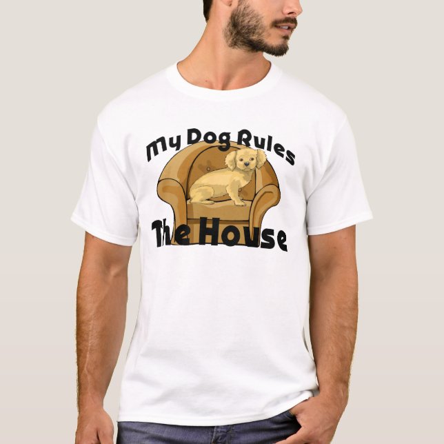 Le chien ordonne le T-shirt de Chambre (Devant)