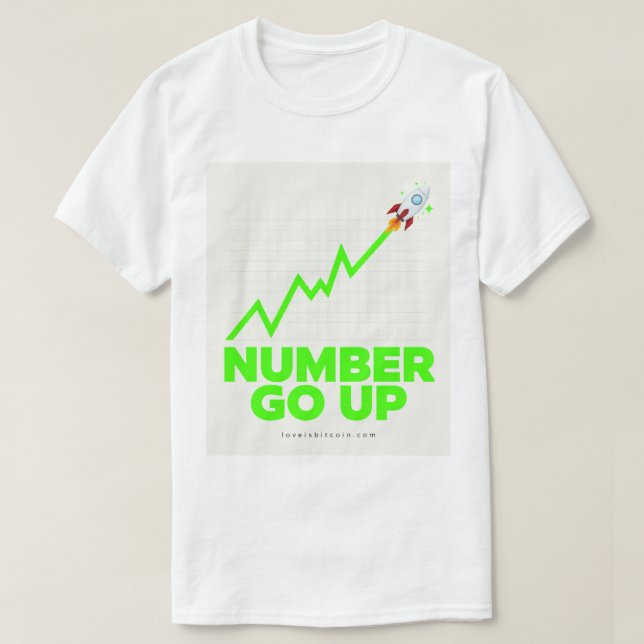 LE CHIFFRE AUGMENTE - T-Shirt pour hommes Bitcoin (Design devant)