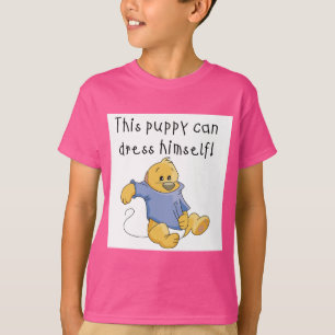 Le chiot habillent des T-shirts et des cadeaux