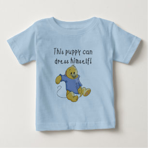 Le chiot habillent des T-shirts et des cadeaux