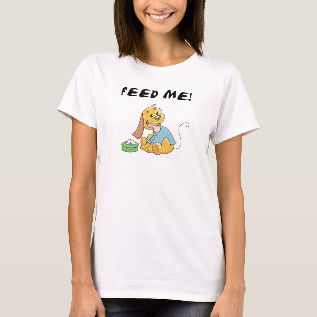 Le chiot m'alimentent des T-shirts et des cadeaux (Devant)