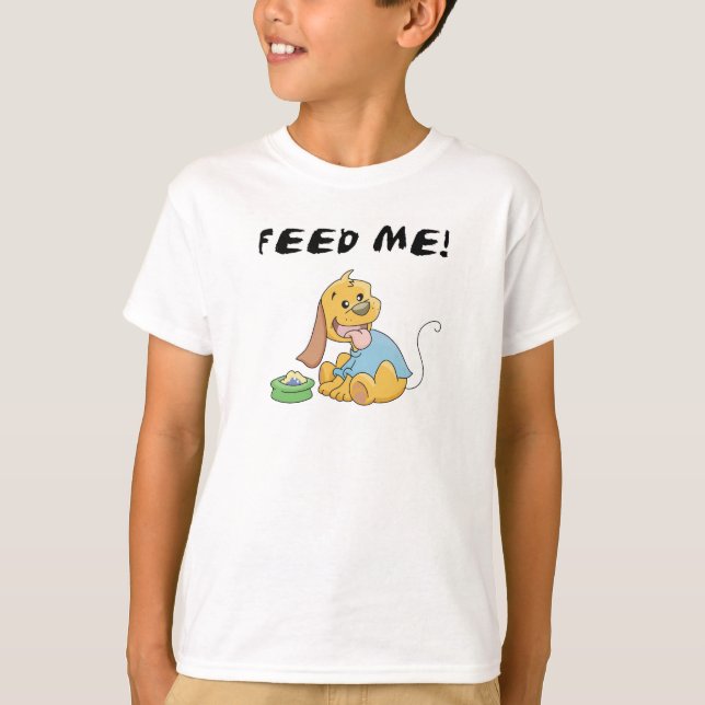 Le chiot m'alimentent des T-shirts et des cadeaux (Devant)