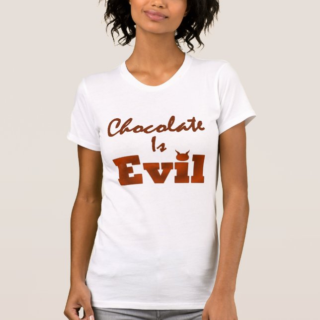 Le chocolat est T-shirt mauvais (Devant)