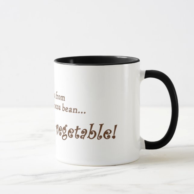 Le chocolat est un légume ! Tasse (Droite)