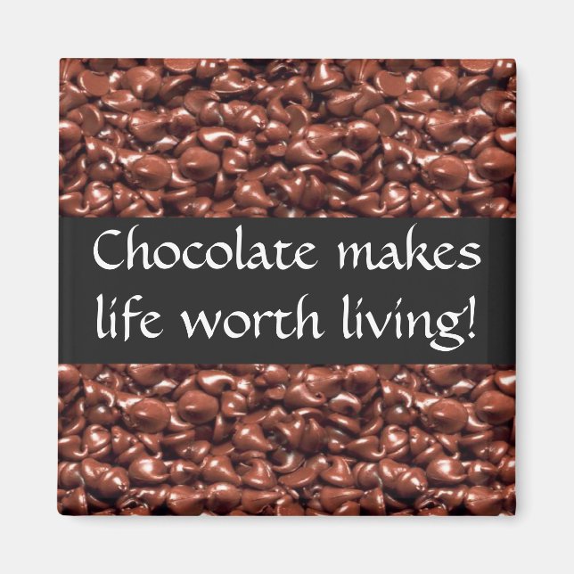 Le chocolat fait vivre les Magnets vivants (Devant)