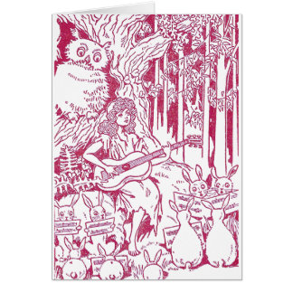 Le choeur des lapins chantent au hibou et à la