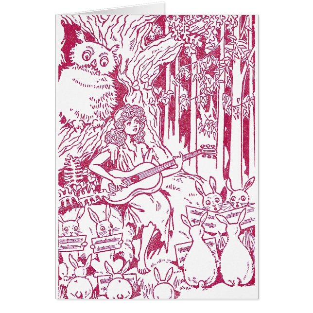Le choeur des lapins chantent au hibou et à la (Devant)