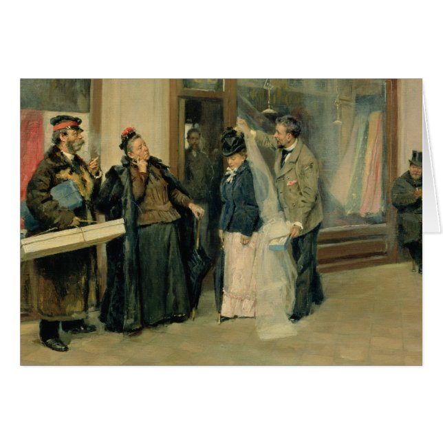 Le choix des cadeaux de mariage, 1897-98 (Devant horizontal)