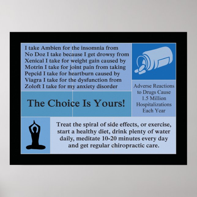 Le Choix Est Votre Poster Chiropratique (Devant)