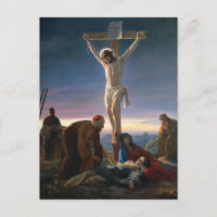 Le Christ à la Croix de Carl Bloch Carte postale