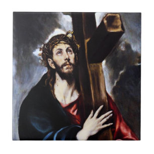 Le Christ D'El Greco Portant La Carreaux De Croix