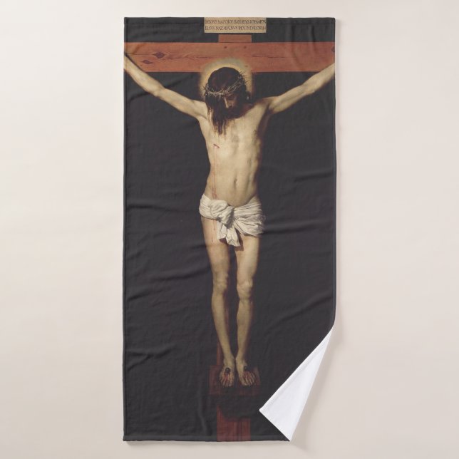 Le Christ en croix de Diego Velazquez (Serviette de bain)