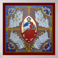 Le Christ en Majesté et les 24 Anciens Poster Impr
