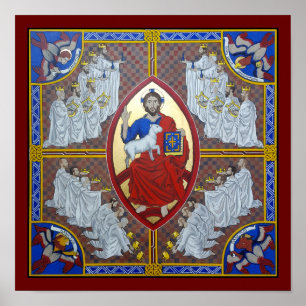 Le Christ en Majesté et les 24 Anciens Poster Impr