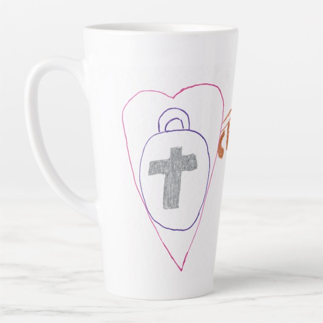 Le Christ est la clé du latte Mug (Gauche)