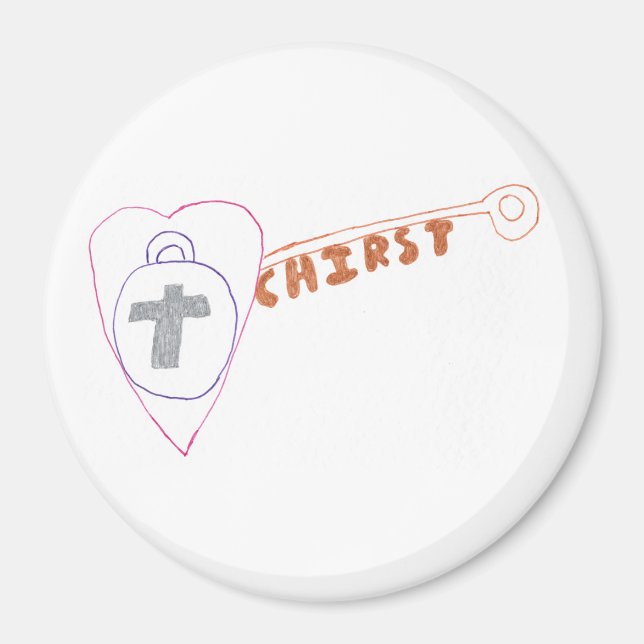 Le Christ est le principal aimant rond (Devant)