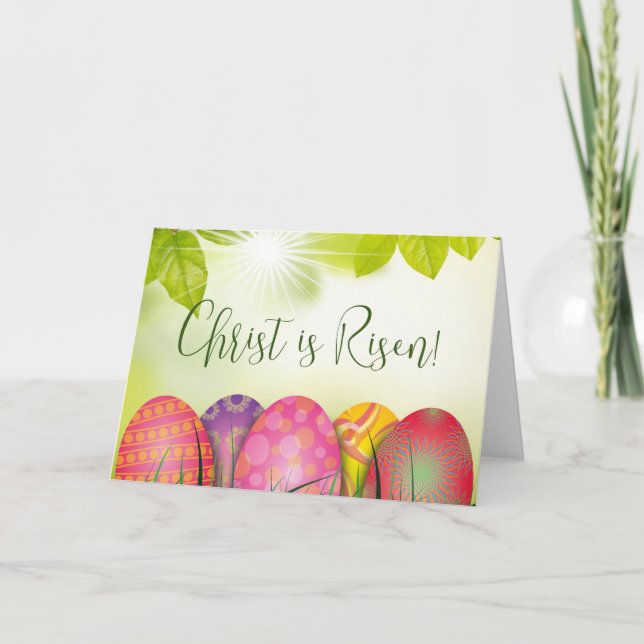 Le Christ est ressuscité ! Carte de Pâques (Devant)