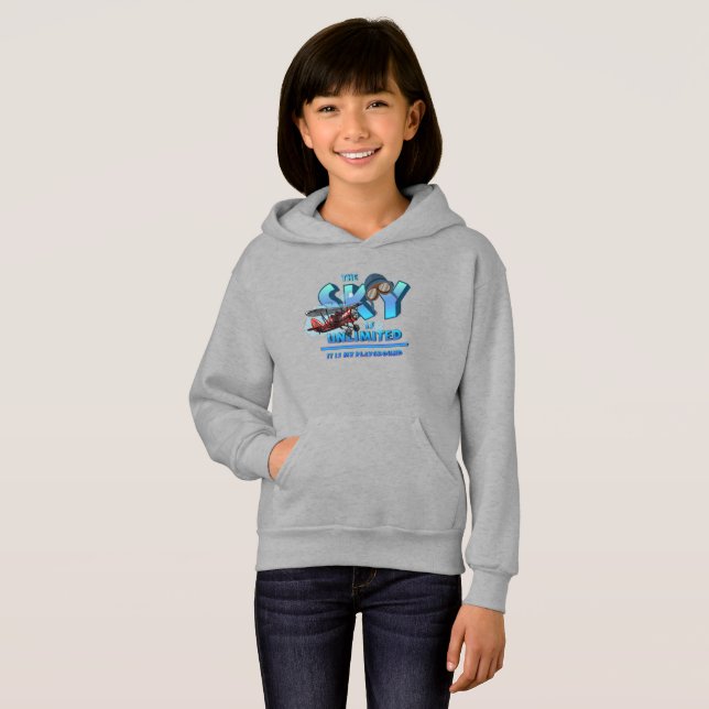 Le ciel est mon aire de jeu | Sweat - shirt à capu (Devant entier)