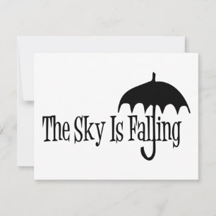 Le Ciel Tombe Un Parapluie Noir & Blanc
