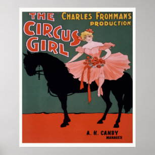 Le Cirque Girl Theatre Poster circa 1897