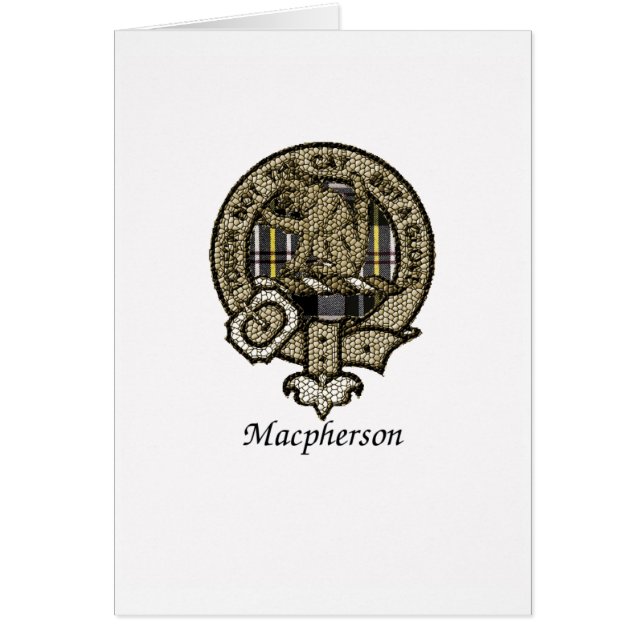 Le clan de Macpherson Crest (Devant)