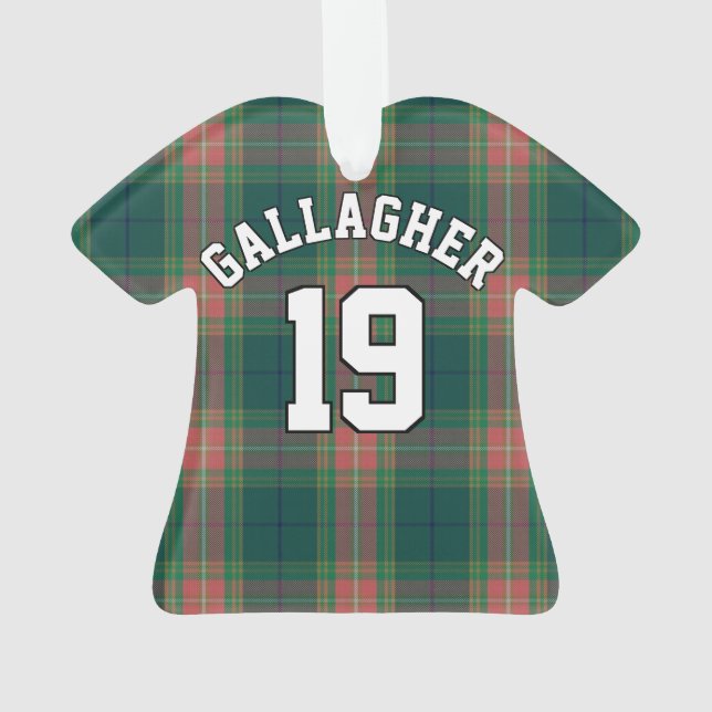 Le Clan irlandais Gallagher Tartan Christmas Jerse (dos)