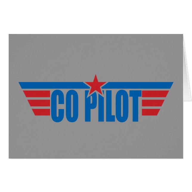 Le co-pilote s'envole l'insigne - aviation (Devant horizontal)
