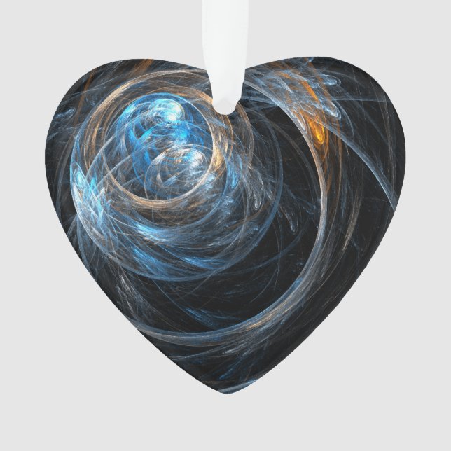 Le coeur acrylique de l'art Abstrait dans le monde (devant)