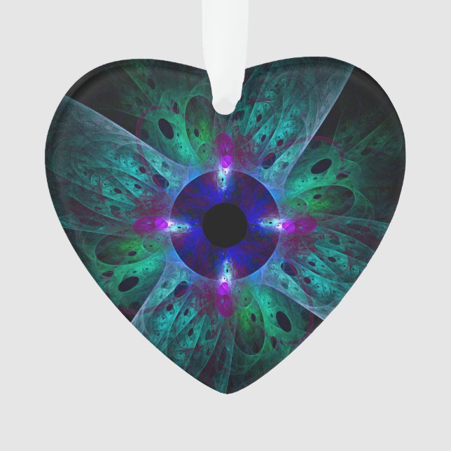 Le coeur acrylique de l'art Abstrait de l'oeil (devant)