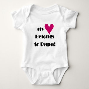 Le coeur appartient à Papa Tshirts et cadeaux