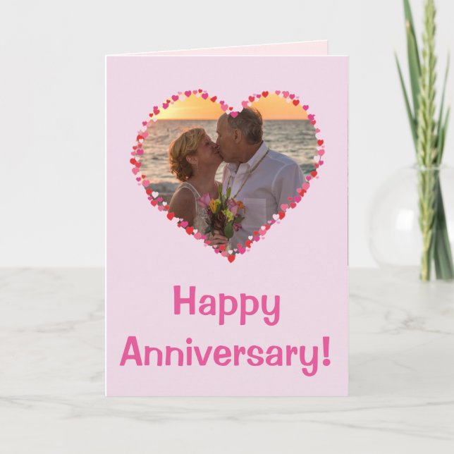 Le coeur d'amour personnalisent la carte (Devant)