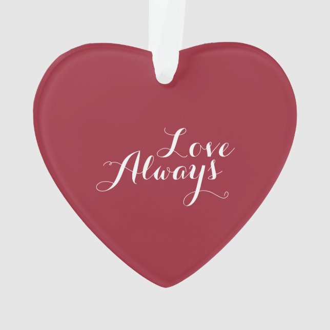 Le coeur de Valentine personnalisé (dos)