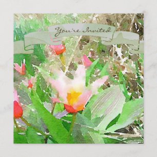 Le coeur délice Kaufmanniana Tulip Invitation