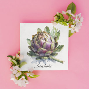 Le Coeur du Jardin : Artichoke en Aquarelle