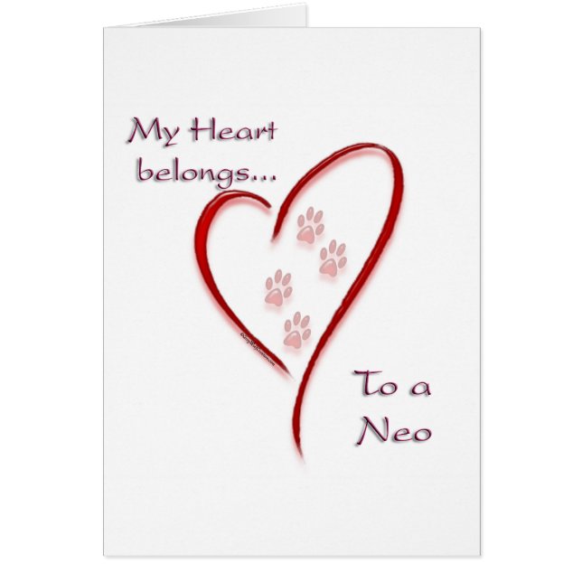 Le coeur napolitain Mastiff appartient (Devant)