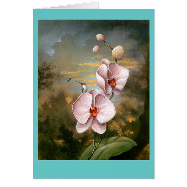 Le colibri fleurit la carte (Devant)