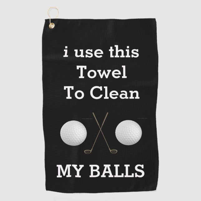 Le compagnon de golf parfait : Serviettes personna (Devant)