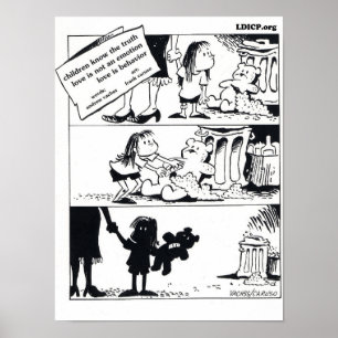 Le Comportement est la vérité affiche 12 x 16