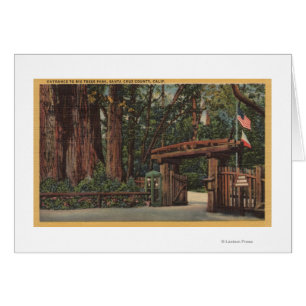 Le comté de Santa Cruz, entrée de CA au grand parc