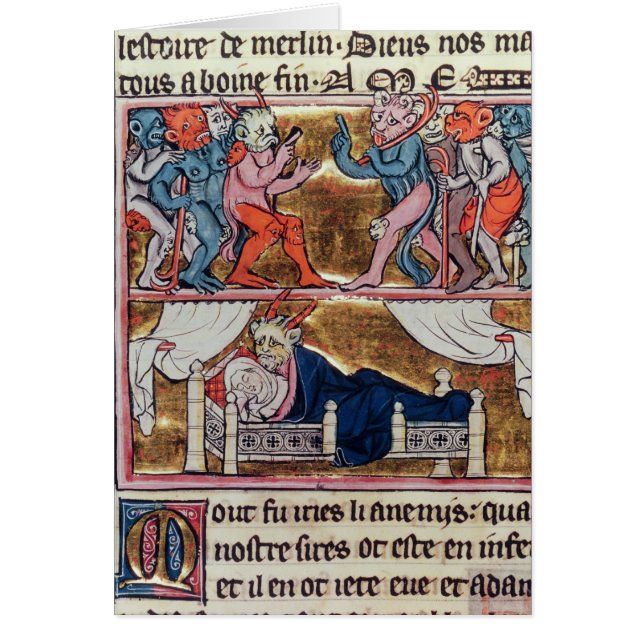 Le Conseil des démons, du 'l'Histoire de Merlin' (Devant)