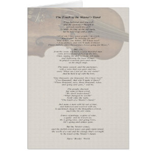 Le contact de la main de maître