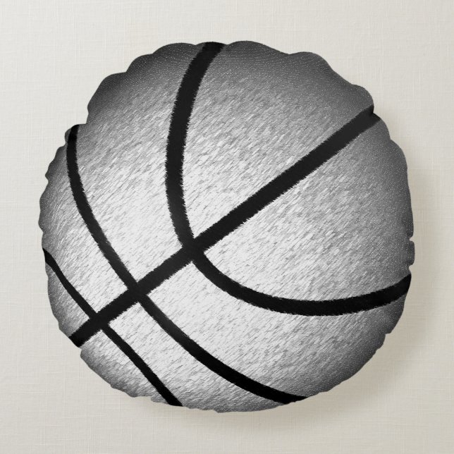 Le cool a poli le coussin rond de basket-ball de (Devant)