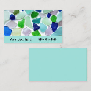 Le cool colore des cartes de visite en verre de