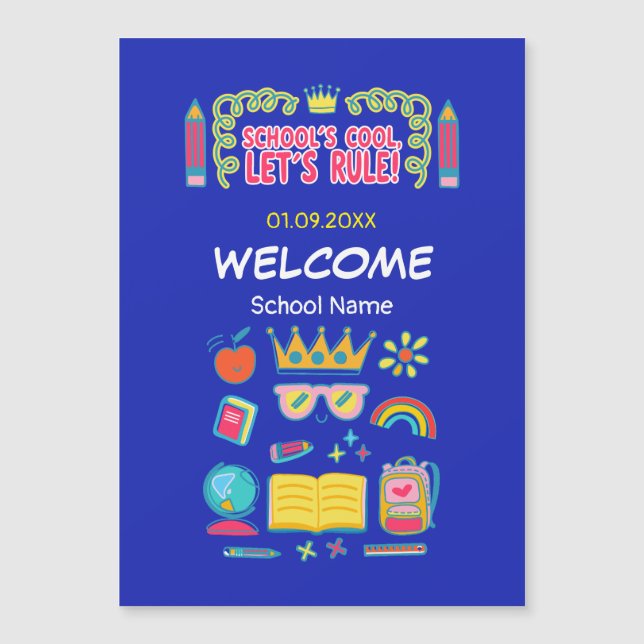 "Le cool de l’école, règle" citations de motivatio (Devant)