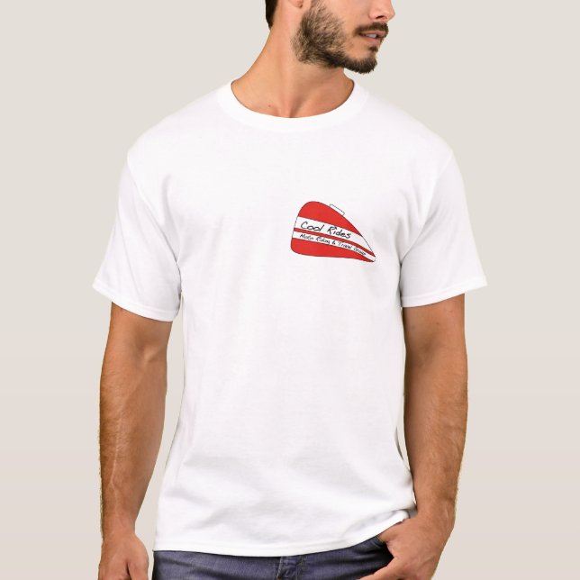 Le cool monte le T-shirt blanc (Devant)