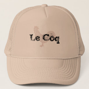Le coq design Casquette avec jeu amusant sur les m