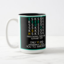 Le Coque contre C : Amusant Mug Alphabet